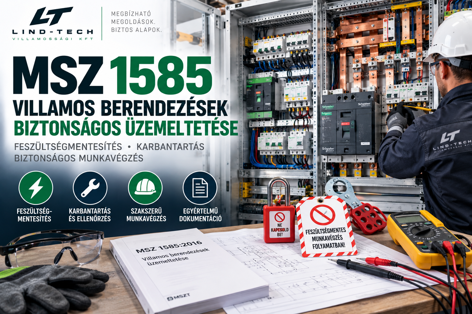 MSZ 1585 – mit kell tudni a villamos berendezések biztonságos üzemeltetéséről?
