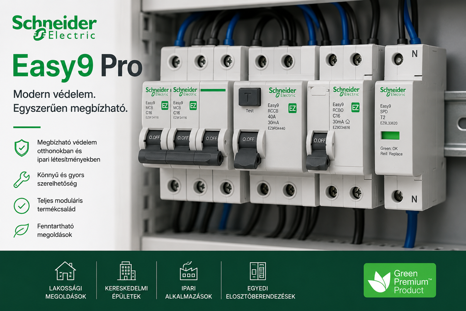 Schneider Easy9 Pro – Modern védelem elosztóberendezésekhez és villamos hálózatokhoz
