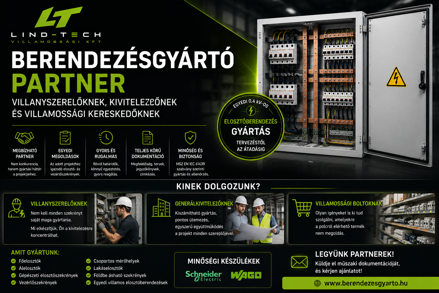 Villanyszerelő, generálkivitelező vagy villamossági kereskedő? Legyünk partnerek az elosztóberendezé