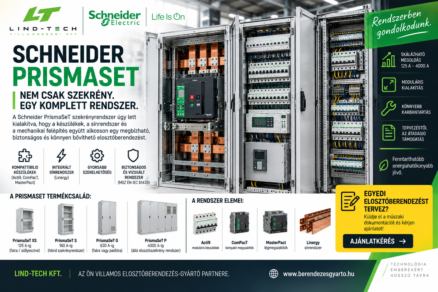 Schneider PrismaSeT – miért fontos, hogy a készülék és a szekrényrendszer együtt legyen átgondolva?