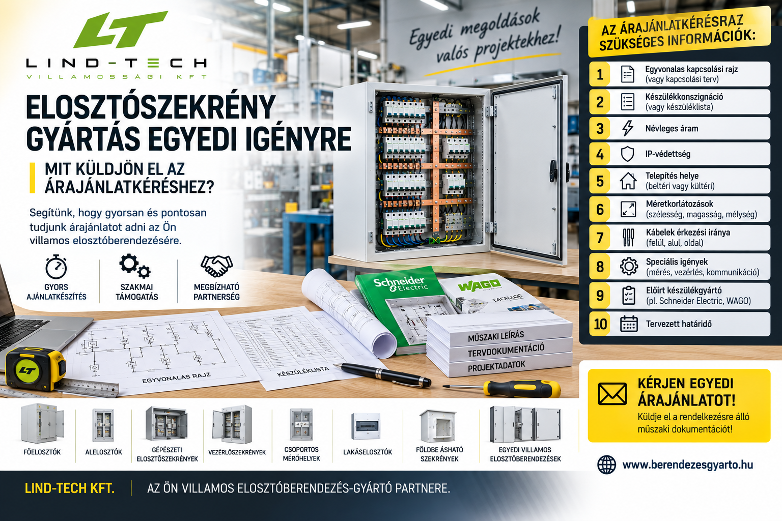 Lind-Tech Kft. – egyedi elosztószekrény gyártás