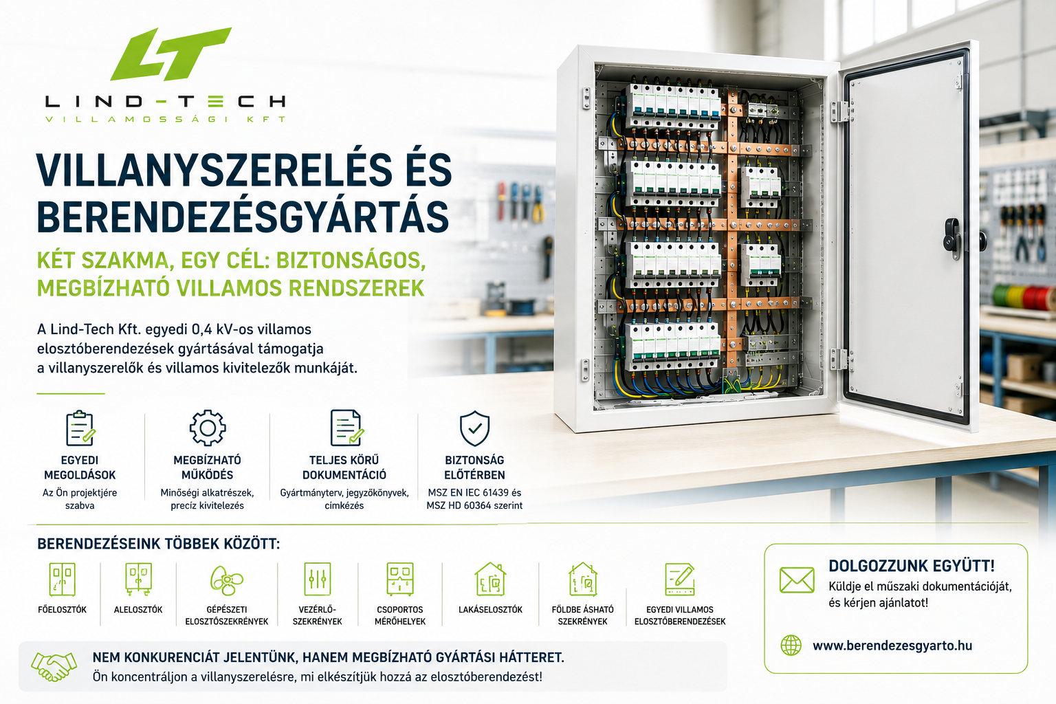 Villanyszerelés és berendezésgyártás – amikor a precíz kivitelezés az elosztószekrényben kezdődik